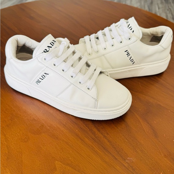 Prada Women White Sneakers - Picture 1 of 4